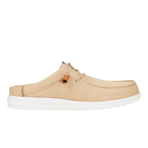 Wally Slip Stretch Canvas - Tan/White - Image 7
