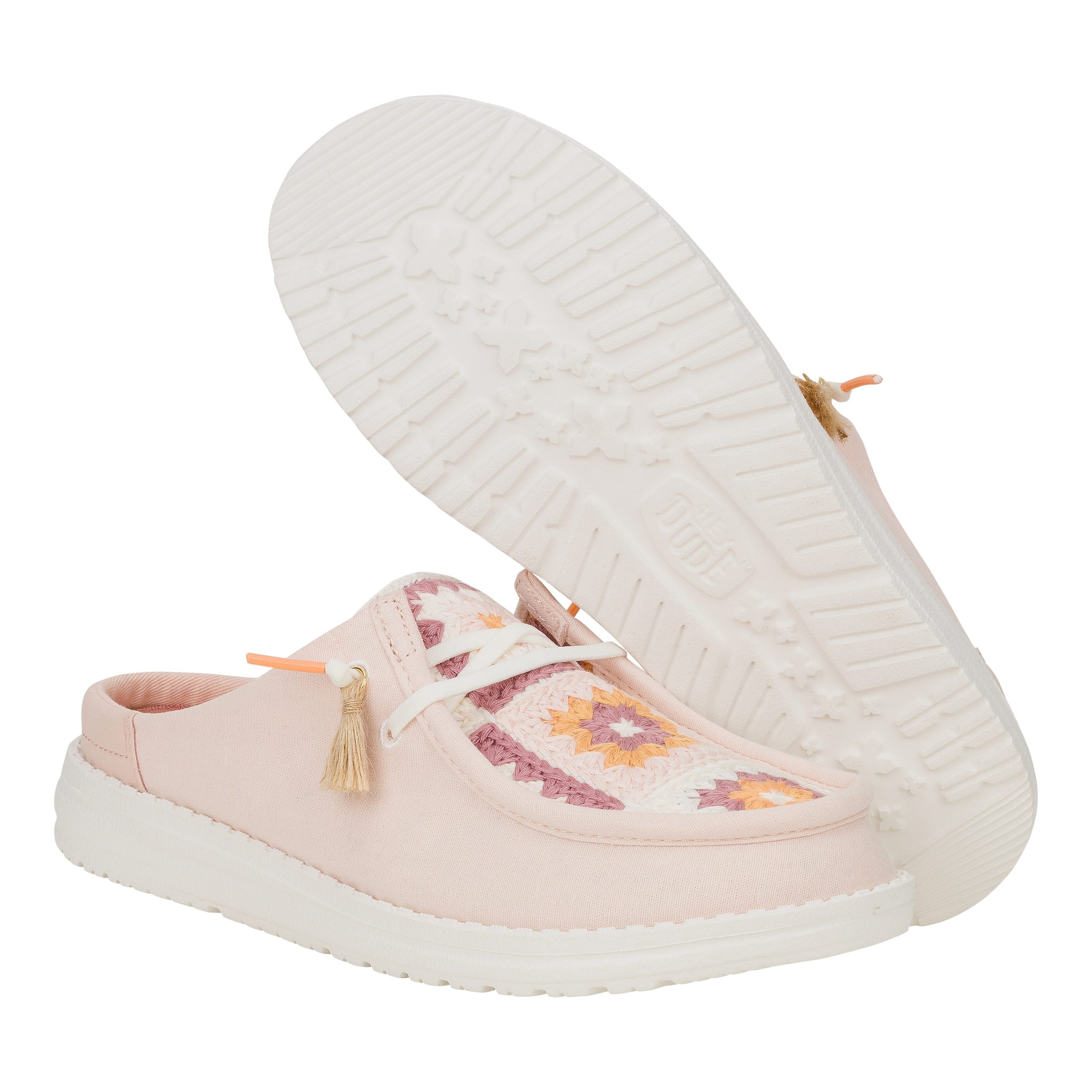 Wendy Slip Cottage Crochet - Pale Pink/Multi - Image 3