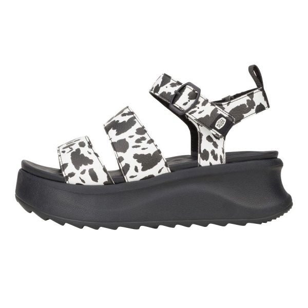 Delray Buckle Animal - Black/White