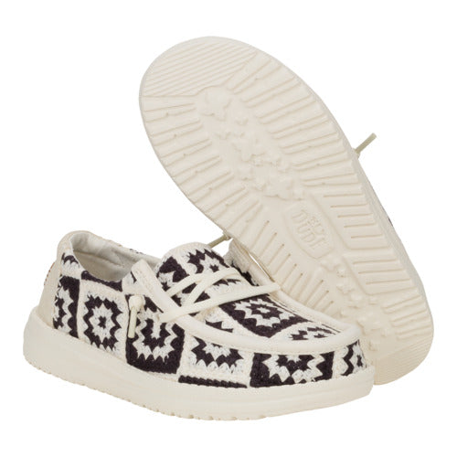 Wendy Youth Cottage Crochet - Black/Multi - Image 3