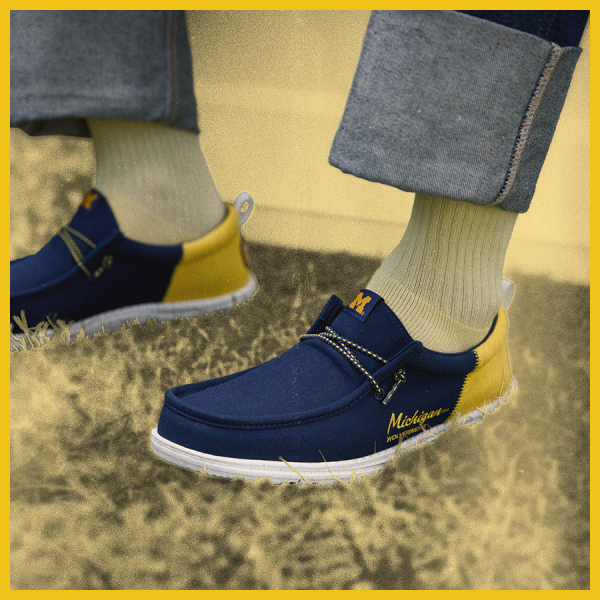 Wally Funk Michigan Wolverines - Navy/Gold/White