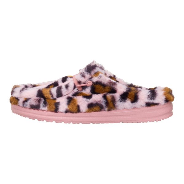 Wendy Slipper Leo Fur - Pink/Multi