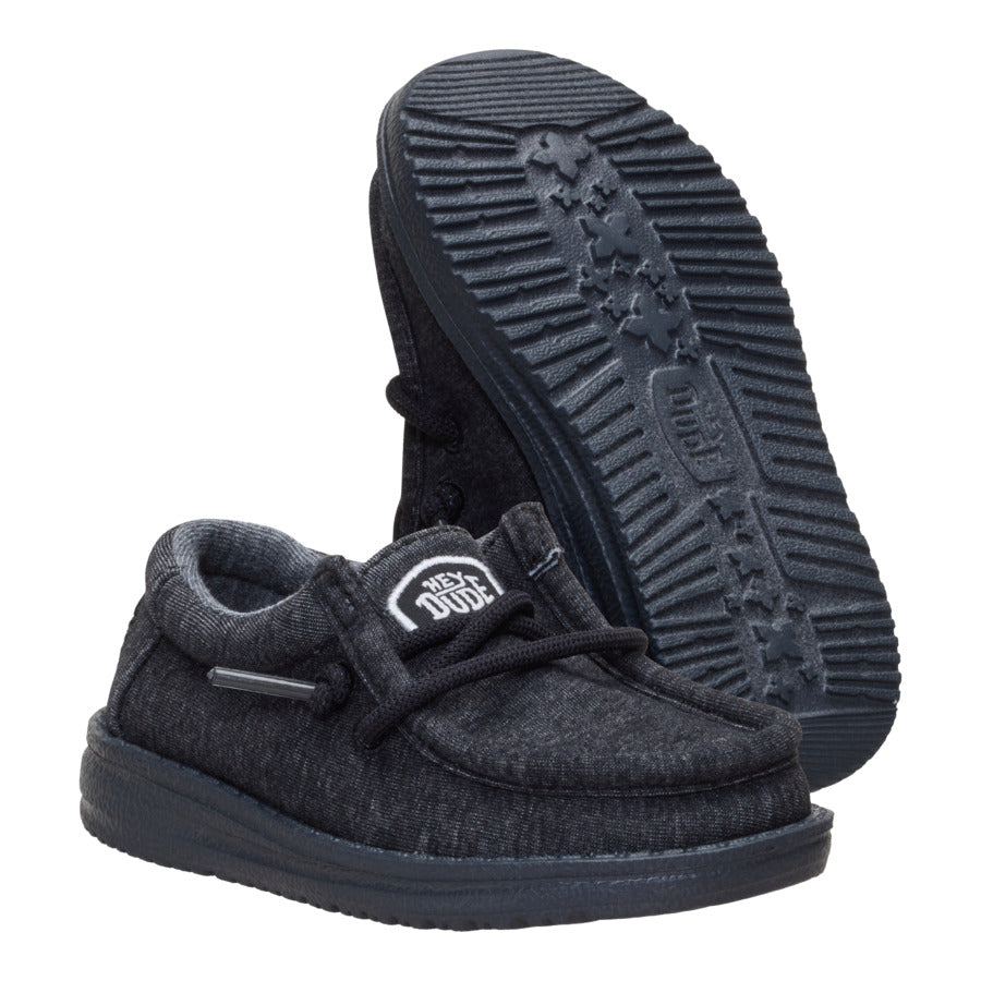 Wally Toddler Stretch Jersey - Black - Image 3